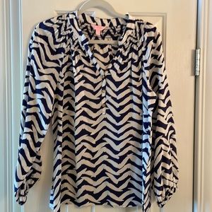 Lilly Pulitzer  Elsa Top in I Got Lucky. Size S